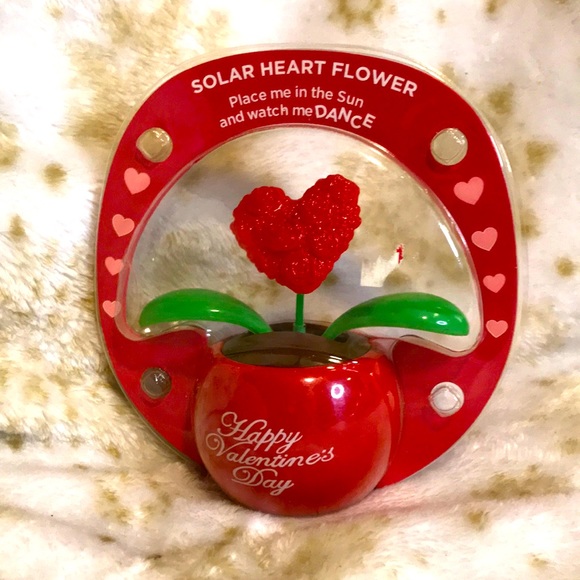 VALENTINES GIFT SOLAR HEART FLOWER - Picture 2 of 5